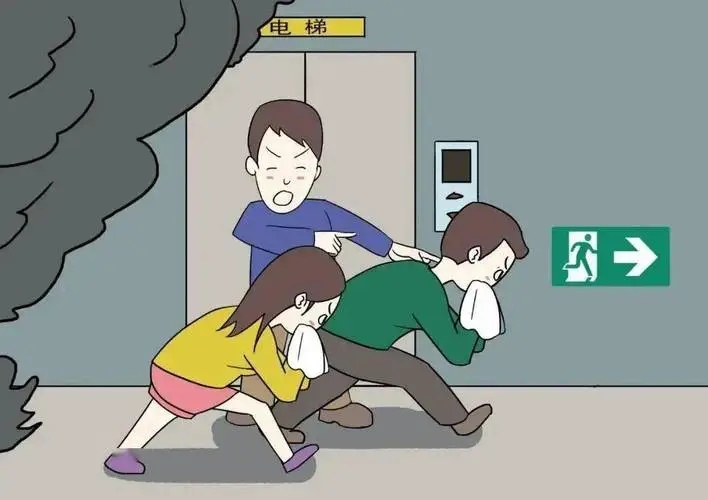 逃生中如何避免火、煙之危害？